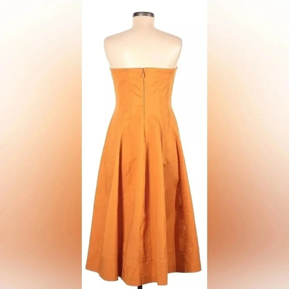 Eva Mendes by NY&Company, Size 12, Orange Strapless Dress - Picture 10 of 10